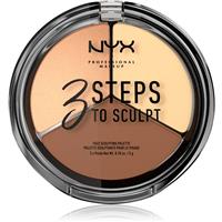 NYX Professional Makeup 3 Steps To Sculpt contouring palette shade 02 Light 15 g