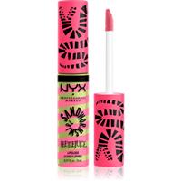 NYX Professional Makeup Beetlejuice Sandworm Swirl sparkle lip gloss shade 01 Pink 8 ml