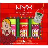 NYX Professional Makeup Home Alone Fat Oil Trio gift set for lips shade Mystery shade 03 1 pc