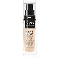 NYX Professional Makeup Can't Stop Won't Stop Full Coverage Foundation full coverage foundation shade 03 Porcelain 30 ml