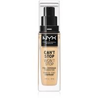 NYX Professional Makeup Can't Stop Won't Stop Full Coverage Foundation full coverage foundation shade 6.5 Nude 30 ml