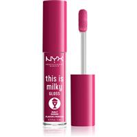 NYX Professional Makeup This is Milky Gloss Milkshakes hydrating lip gloss with fragrance shade 12 Malt Shake 4 ml