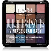 NYX Professional Makeup Ultimate Shadow Palette eyeshadow shade Vintage Jean Baby 16 pc