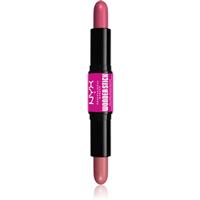 NYX Professional Makeup Wonder Stick Cream Blush dual-ended contouring stick shade 01 Light Peach and Baby Pink 2x4 g