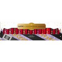 NYX Professional Makeup Limited Edition Xmass Mrs Claus Oh Deer Matte Lip Vault lipstick set (with matt effect)