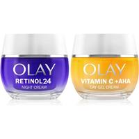 Olay Retinol 24 & Vitamin C + AHA skin care set