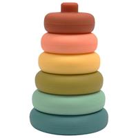 O.B Designs Silicone Stacker Tower stackable tower Cherry 8m+ 1 pc