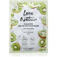 Oriflame Love Nature Gel To Ice Organic Kiwi soothing face mask for tired skin 10 ml