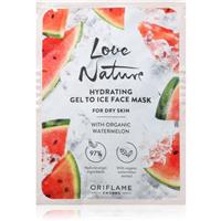 Oriflame Love Nature Gel To Ice Organic Watermelon hydrating face mask for dry skin 10 ml