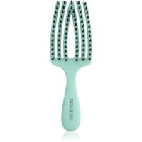 Olivia Garden Club The Nomad Detangling&Shine Fingerbrush​ flat brush for hair Mint 1 pc