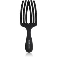 Olivia Garden Club The Nomad Detangling&Shine Fingerbrush​ flat brush for hair Black 1 pc