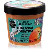Organic Shop Body Scrub Thalassa Adriatica body scrub with lifting effect fragrance Peach & Lavender 300 ml