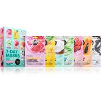 Organic Shop 7-Day Masks Set Glow Better sheet mask set