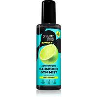 Organic Shop Sport Lime & Bergamot refreshing mist for body and hair 200 ml