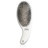 Olivia Garden Expert CURVE Nylon Silver hairbrush with boar bristles 1 pc
