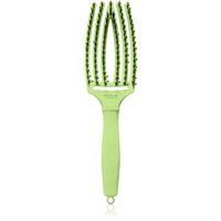 Olivia Garden Fingerbrush Boar & Nylon hairbrush with nylon and boar bristles Dolce Vita Green Pistacchio 1 pc