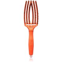 Olivia Garden Fingerbrush Boar & Nylon hairbrush with nylon and boar bristles Dolce Vita Orange Spritz 1 pc