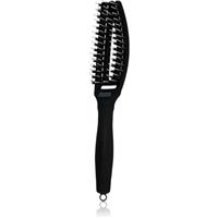 Olivia Garden Fingerbrush Combo large paddle brush with nylon and boar bristles Small 1 pc
