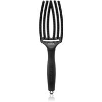 Olivia Garden Fingerbrush Boar & Nylon hairbrush with nylon and boar bristles Full Black M 1 pc