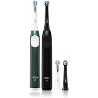 Oral-B iO2 electric toothbrush duo-pack Matt Black & Forest Green 1 pc