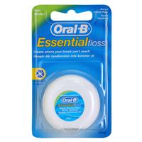 Oral B Essential Floss waxed dental floss with mint flavor 50 m