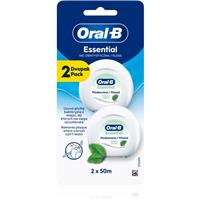 Oral-B Essential Floss Mint waxed dental floss with mint flavor 2x50 m