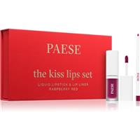 Paese The Kiss Lips Set Raspberry Red gift set shade 05 Raspberry Red