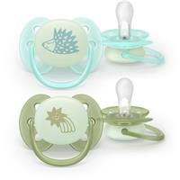 Philips Avent Ultrasoft Night SCF094/01 0-6m dummy Neutral 2 pc