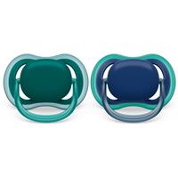 Philips Avent Ultra Air SCF085/31 6-18 m dummy Dark Blue/Green 2 pc
