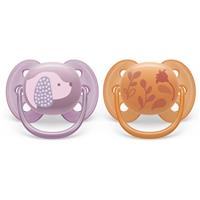 Philips Avent Ultrasoft SCF091/18 6-18 m dummy Animal Girl 2 pc