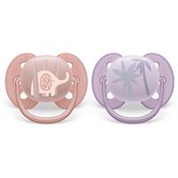 Philips Avent Ultrasoft SCF091/09 0-6 m dummy Animal Girl 2 pc