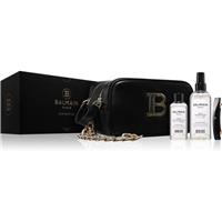 Balmain Hair Couture Toiletry Bag Black Gold gift set for women