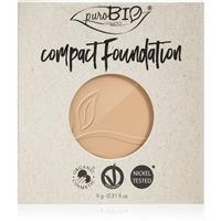 puroBIO Cosmetics Compact Foundation compact powder foundation refill SPF 10 shade 02 9 g