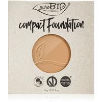 puroBIO Cosmetics Compact Foundation compact powder foundation refill SPF 10 shade 03 9 g