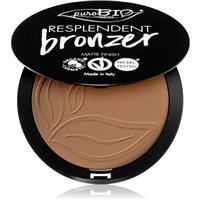puroBIO Cosmetics Resplendent bronzer with matt effect shade 01 Pale brown 9 g