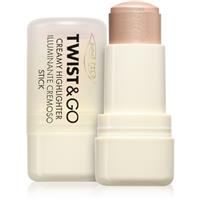 puroBIO Cosmetics Twist&Go cream highlighter in a stick shade 01 Sparkling Wine 5 g