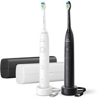 Philips Sonicare 5500 HX7119/01 sonic electric toothbrush, 2 shafts Black&White 1 pc