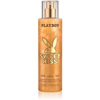 Playboy Sweet Kiss body spray with glitter for women 250 ml