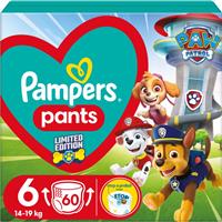 Pampers Pants Paw Patrol Size 6 disposable nappy pants 13-19 kg 60 pc