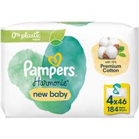 Pampers Harmonie New Baby wet wipes for kids 4x46 pc
