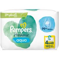 Pampers Harmonie Aqua wet wipes for kids 4x48 pc