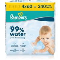 Pampers 99% Water Baby Wipes wet cleansing wipes for children 4x60 pc
