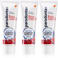 Parodontax Complete Protection Extra Fresh fluoride toothpaste for healthy teeth and gums 3x75 ml
