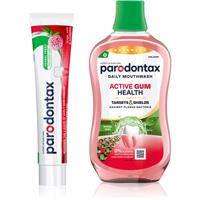 Parodontax Herbal Fresh & Active Gum Health set for teeth