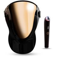 PALSAR7 Exclusive Set Professional LED Mask & Galvanic Iron set at a reduced price Black/Gold