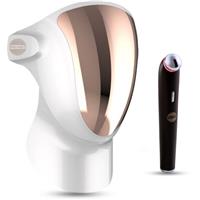 PALSAR7 Exclusive Set Professional LED Mask & Galvanic Iron set at a reduced price White/Gold