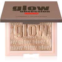 PUPA Milano Glow Obsession professional highlight pressed powder shade 100 - Light Gold 6 g