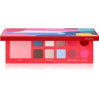 PUPA Milano Pupart S multipurpose palette for eyes and lips RED 11.4 g