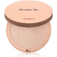 PUPA Milano Wonder Me Glow professional highlight pressed powder shade 102 - Pure Gold 7.5 g