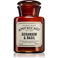 Paddywax Apothecary Geranium & Basil scented candle 226 g